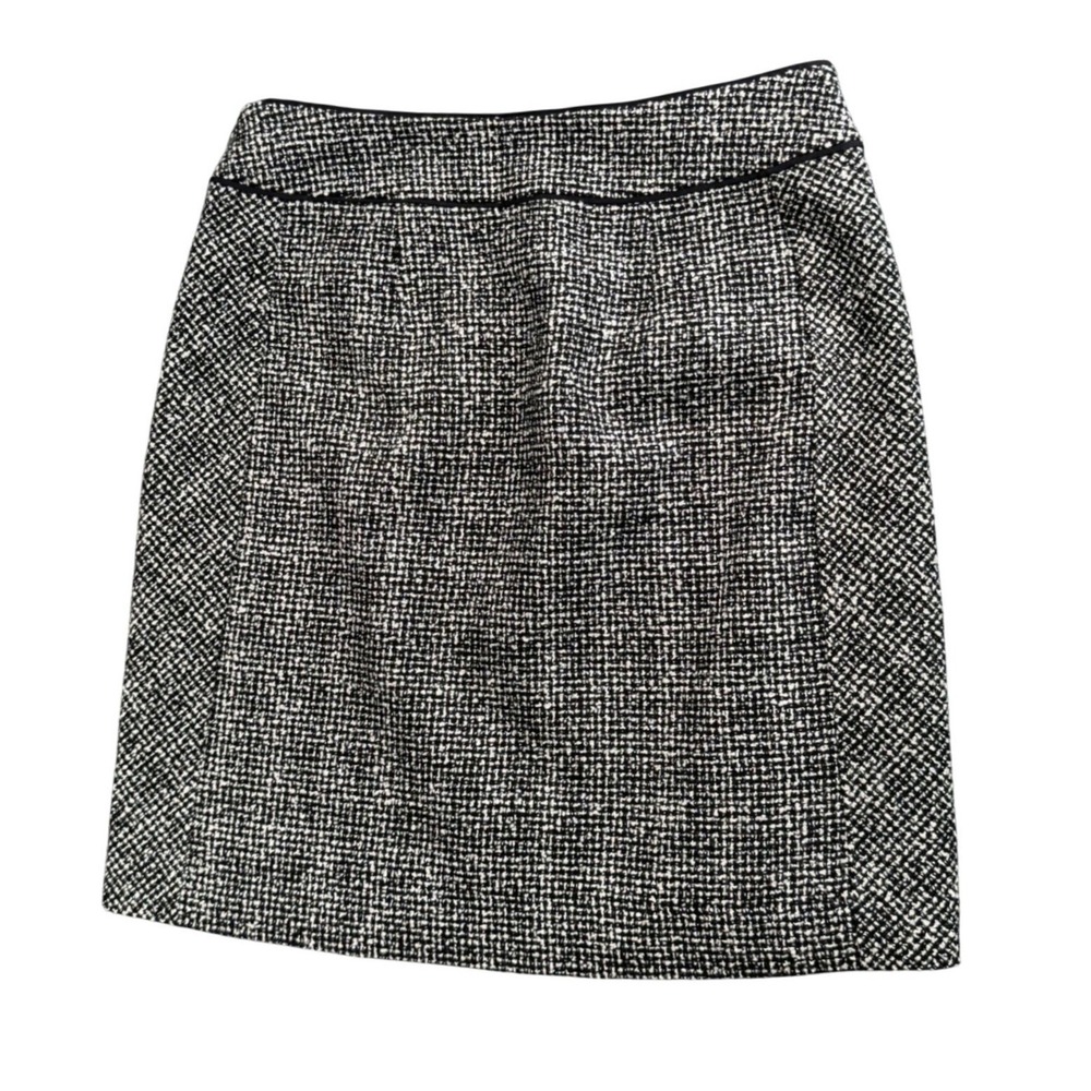 White House Black Market Skirt Womens 4 Tweed Mini A Line Academia Chic - Picture 4 of 8